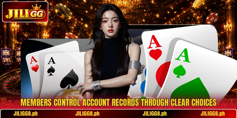 Members control account records through clear choices Members control account records through clear choices