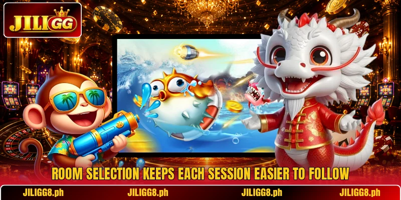 Room selection keeps each session easier to follow Room selection keeps each session easier to follow